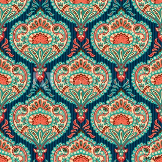 Picture of Oriental seamless paisley wallpaper pattern